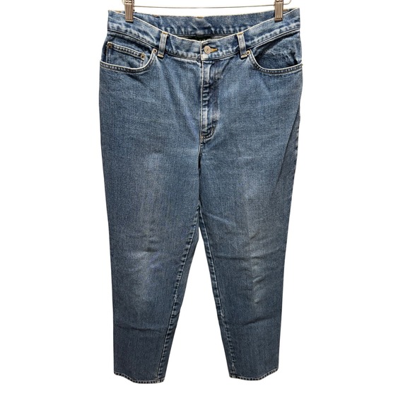 Lauren Ralph Lauren Denim - Lauren Ralph Lauren Jeans Women 12 Blue Straight Leg High Rise Cotton Vintage